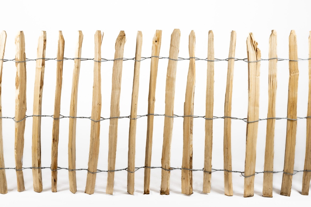 Clôture Chataignier 0,5m h x 10m l x 5cm (2 horiz)