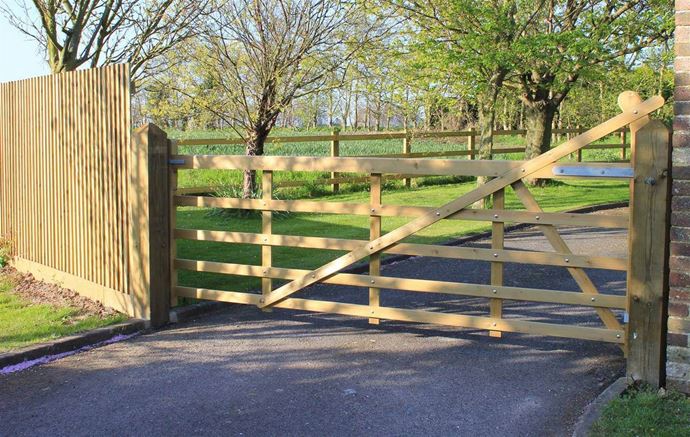 [JF-262800] Entrance gate 1,2m hoog-hauteur-high - 5 bar (0.9m)
